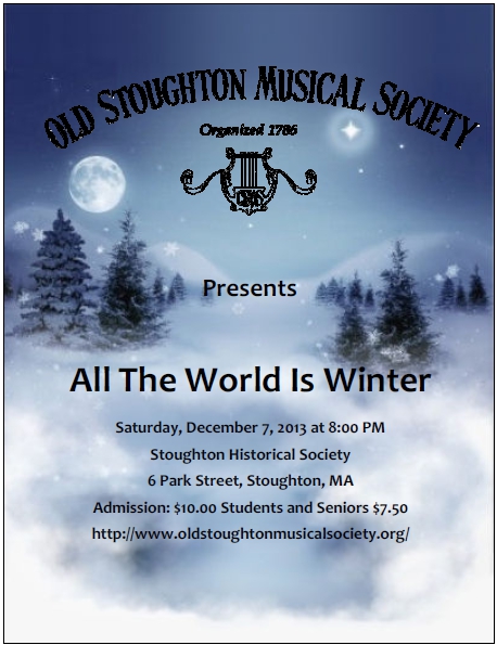 2013 Winter Concert Poster
